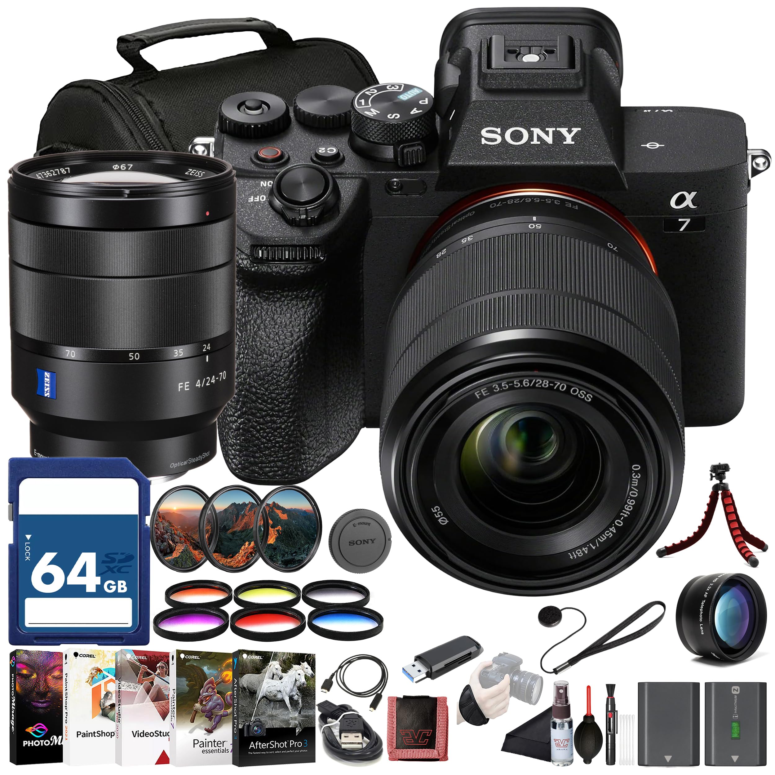 Amazon.com : Sony α7 IV Mirrorless Camera Kit (ILCE-7M4K/B) with